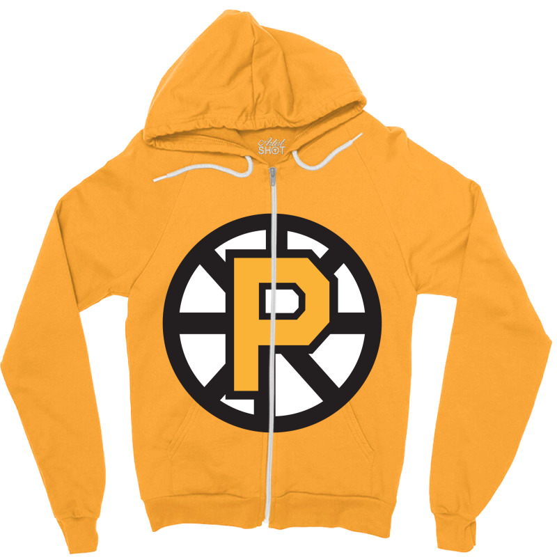 Providence Bruins Yellow Zipper Hoodie | Artistshot