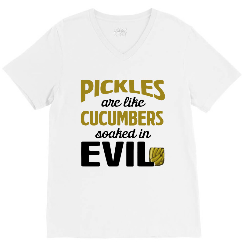 Pickles Are Like Cucumbers V-Neck Tee by Jober | Artistshot