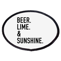 Beer Lime And Sunshine [tw] Oval Patch | Artistshot