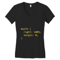 Funny Programming Wife Right Margin Women's V-neck T-shirt | Artistshot