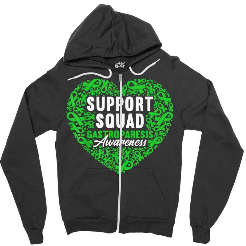 Support Squad I Digestive Tract Paralysis I Gastroparesis T Shirt Zipper Hoodie by kasaqcsegurc | Artistshot