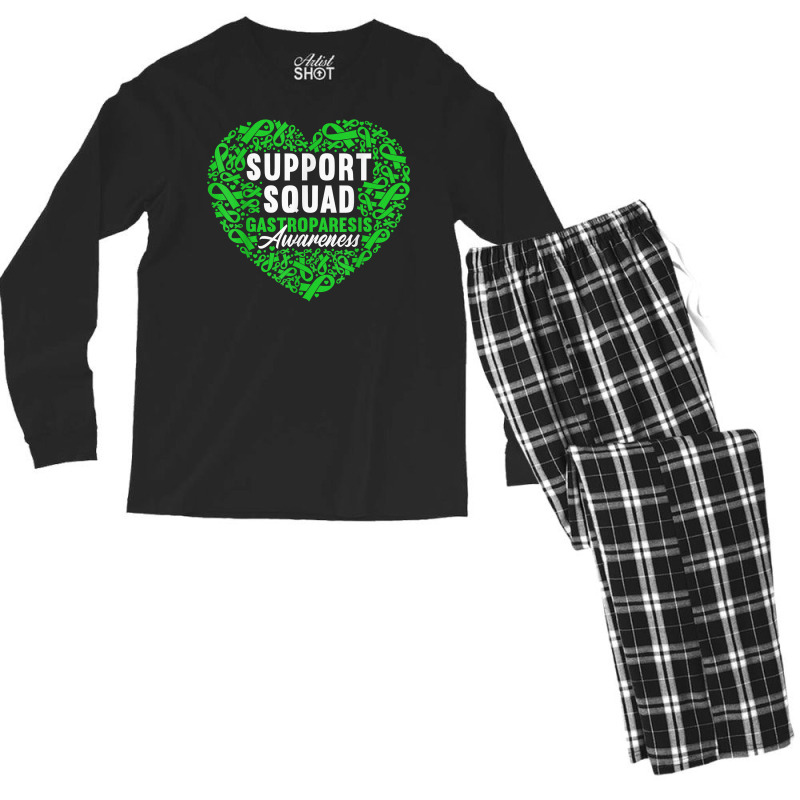 Support Squad I Digestive Tract Paralysis I Gastroparesis T Shirt Men's Long Sleeve Pajama Set by kasaqcsegurc | Artistshot