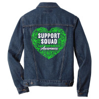 Support Squad I Digestive Tract Paralysis I Gastroparesis T Shirt Men Denim Jacket | Artistshot