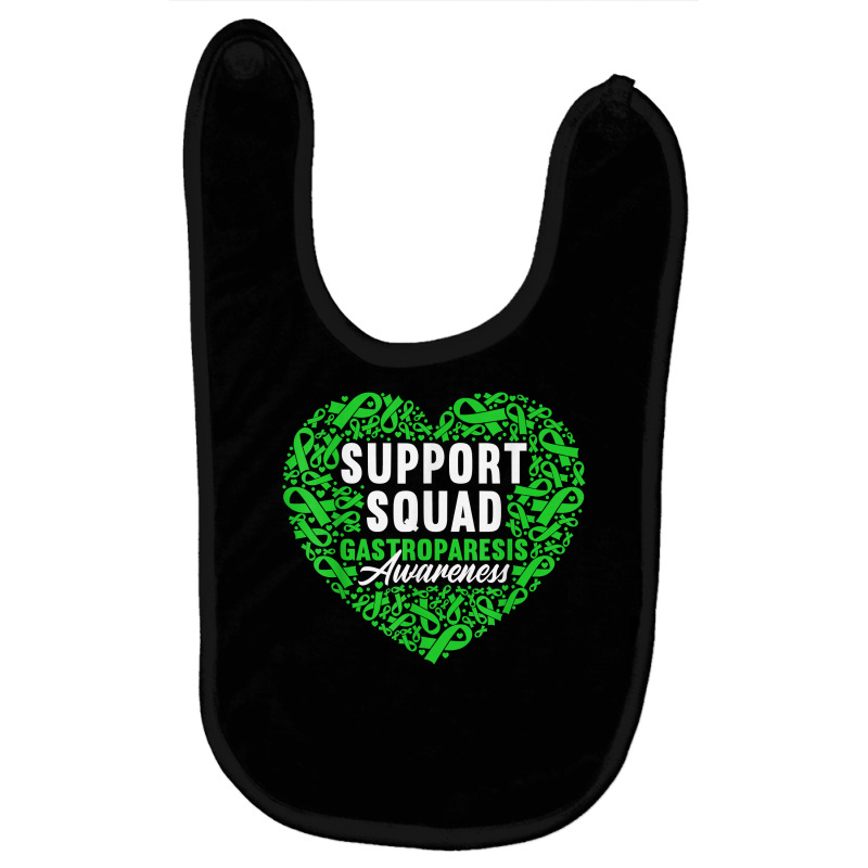 Support Squad I Digestive Tract Paralysis I Gastroparesis T Shirt Baby Bibs by kasaqcsegurc | Artistshot