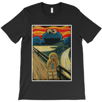 Gingerbread Cookie Scream T-shirt Designed By Shannon J Spencer