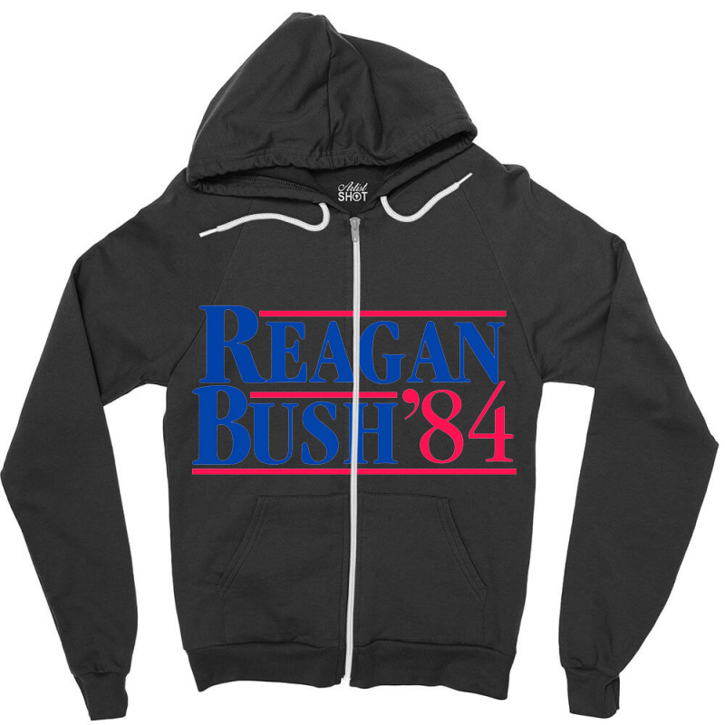 Reagan Bush 1984 Zipper Hoodie by NadyaKinand | Artistshot