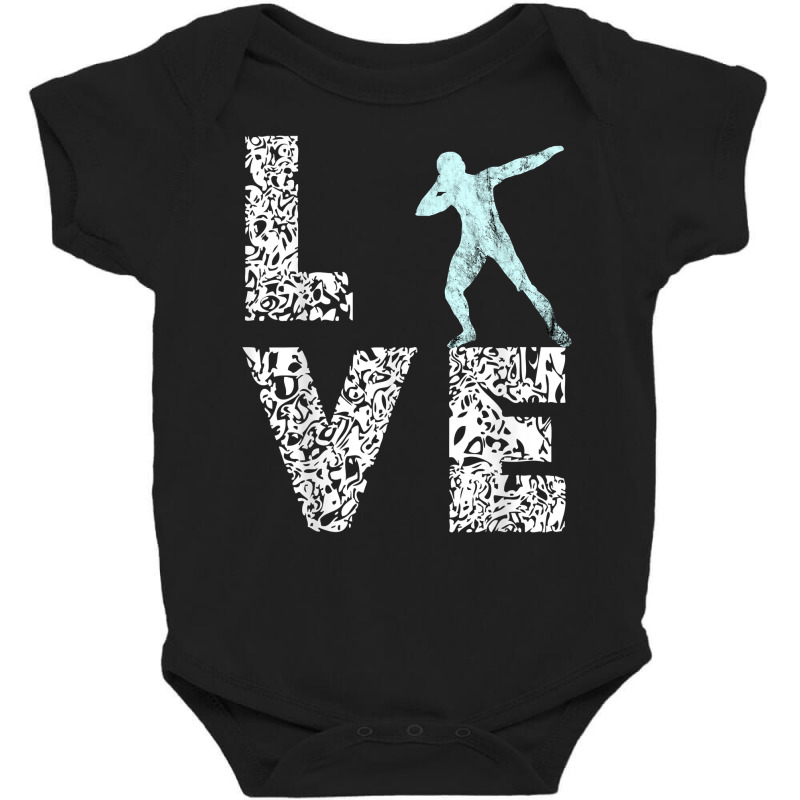 Shot Put Throwing Love Track And Field Field Thrower T Shirt Baby Bodysuit by manviwadlington | Artistshot