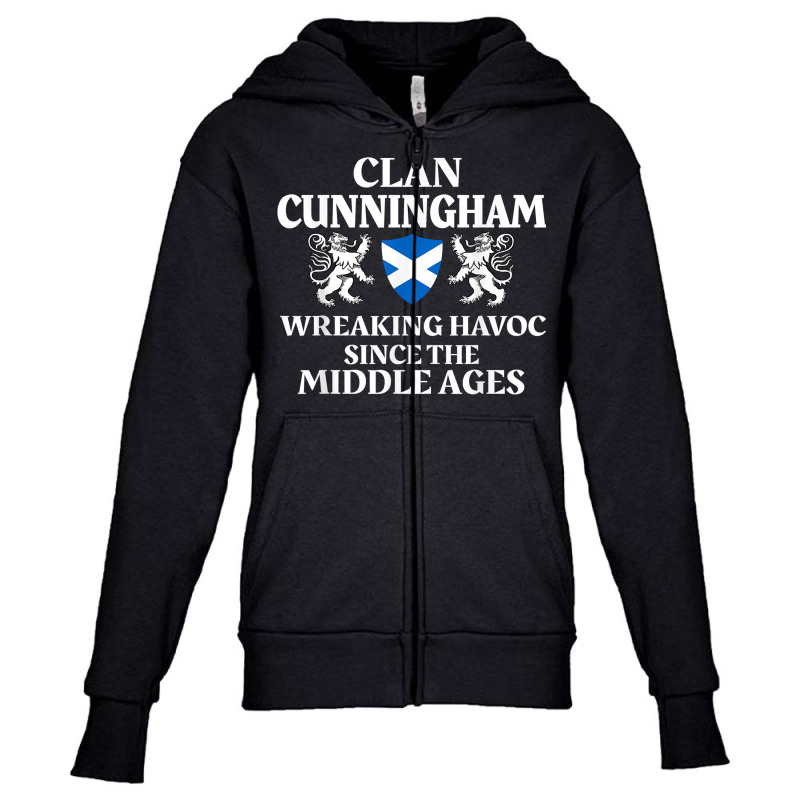 Cunningham Scottish Family Clan Scotland Name T Shirt Youth Zipper Hoodie by heartlytreleven | Artistshot