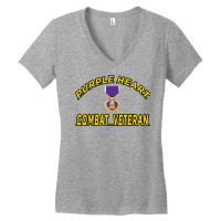 Purple Heart Combat Veteran T Shirt T Shirt Women's V-neck T-shirt | Artistshot