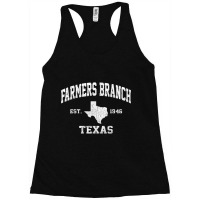 Farmer Farmers Branch Texas Tx Vintage State Athletic Style Racerback Tank | Artistshot