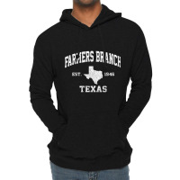 Farmer Farmers Branch Texas Tx Vintage State Athletic Style Lightweight Hoodie | Artistshot