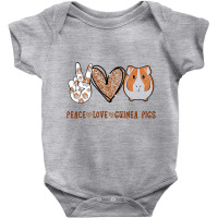 Peace Love Guin.ea Pigs Gift For Gui.ne.a Lover T Shirt Baby Bodysuit | Artistshot