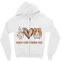 Peace Love Guin.ea Pigs Gift For Gui.ne.a Lover T Shirt Zipper Hoodie | Artistshot