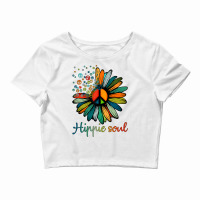 Daisy Peace Sign Hippie Soul Tshirt Flower Lovers Gifts T Shirt Crop Top | Artistshot