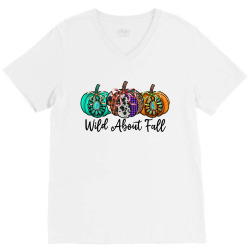 Wild About Fall V-Neck Tee | Artistshot