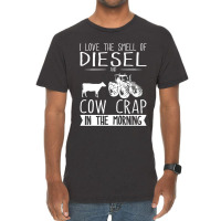 Farmer Funny Cow Farmer Rasing Cattle Dairy Farming Tractor Vintage T-shirt | Artistshot