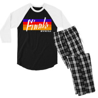 Finals With The Fellas Basketball Men's 3/4 Sleeve Pajama Set | Artistshot