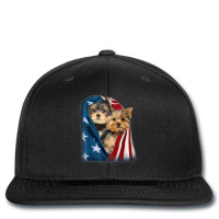 Yorkshire Terrier Us Flag July 4th Patriotic Yorkie Puppies T Shirt Printed Hat | Artistshot