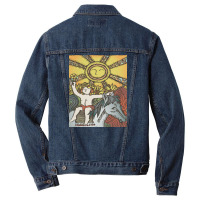 The Sun Tarot Men Denim Jacket | Artistshot