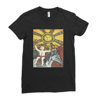 The Sun Tarot Ladies Fitted T-shirt | Artistshot