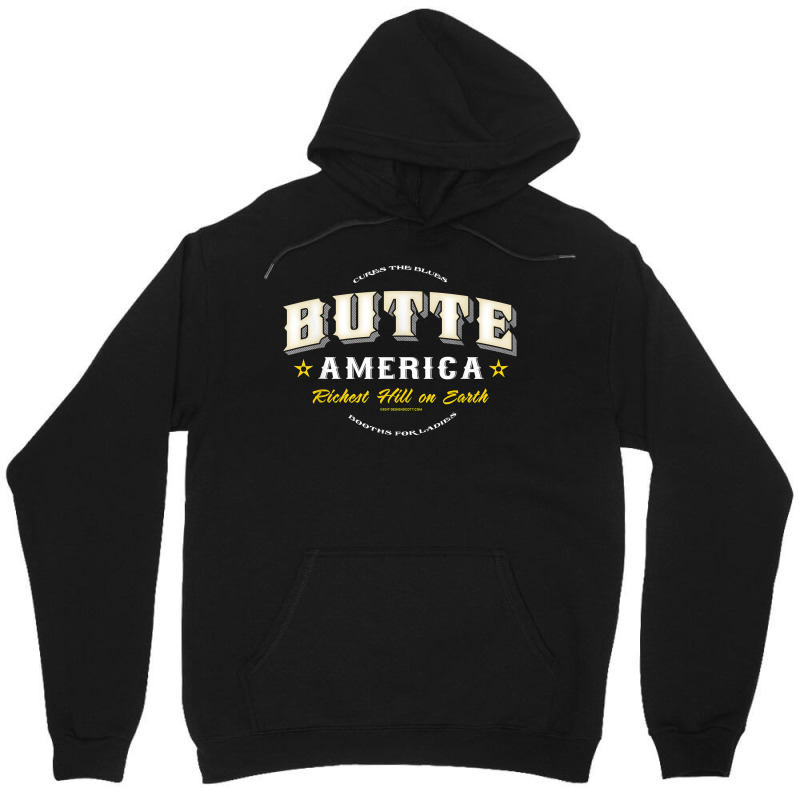 Butte America Montana T Shirt Copper Miner Mining Unisex Hoodie | Artistshot