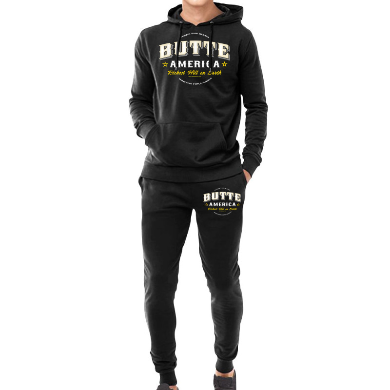 Butte America Montana T Shirt Copper Miner Mining Hoodie & Jogger Set | Artistshot