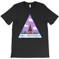 Bali Indonesia Triangular Triangle Building Background T Shirt T-shirt | Artistshot