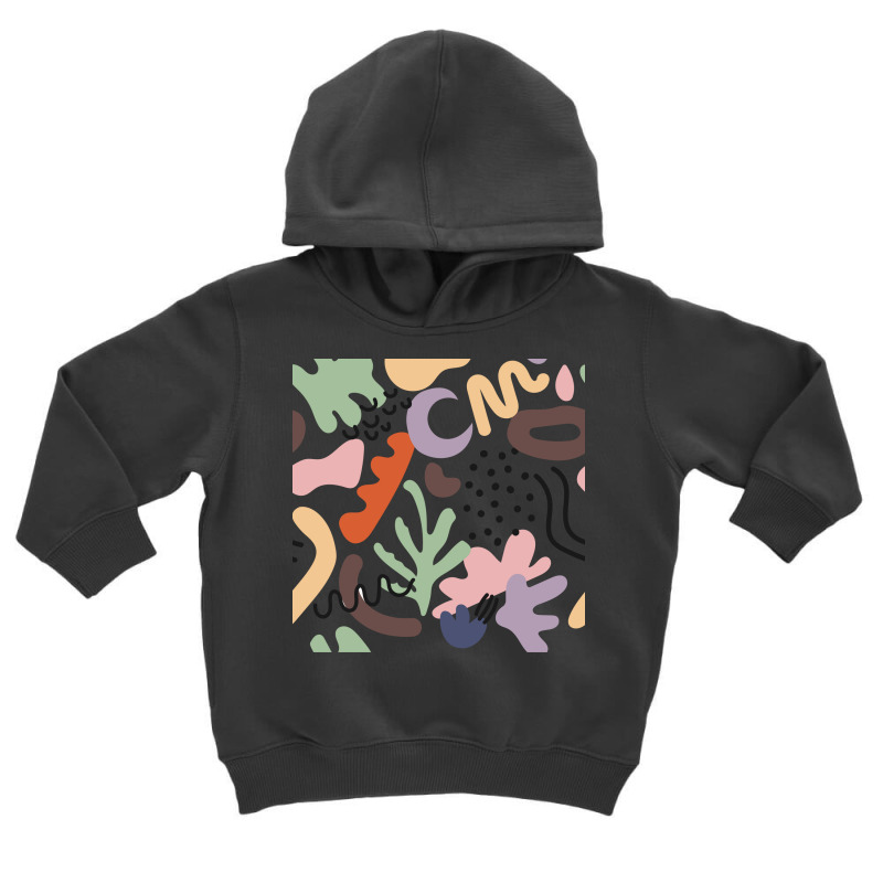 Various Colorful Shapes And Doodle Objects Toddler Hoodie | Artistshot