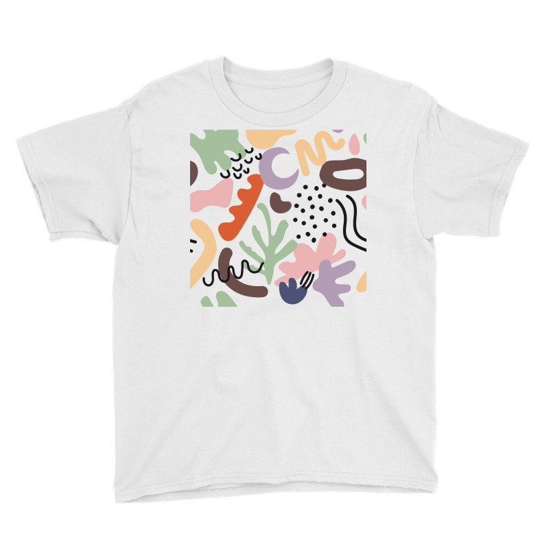 Various Colorful Shapes And Doodle Objects Youth Tee | Artistshot