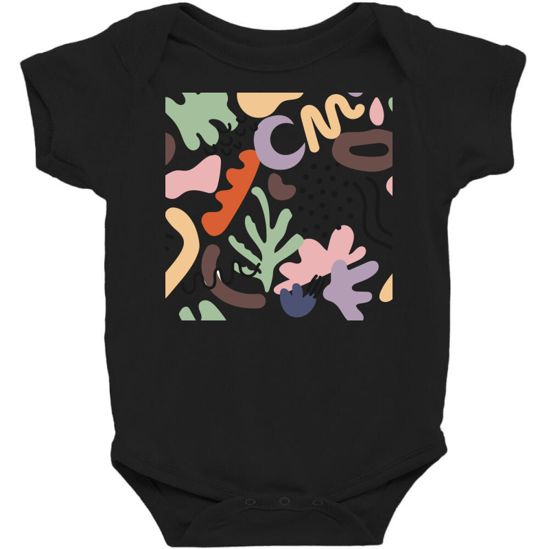 Various Colorful Shapes And Doodle Objects Baby Bodysuit | Artistshot