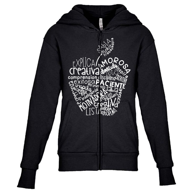 Spanish Bilingual Maestra Teacher Gift T Shirt Youth Zipper Hoodie by manviwadlington | Artistshot