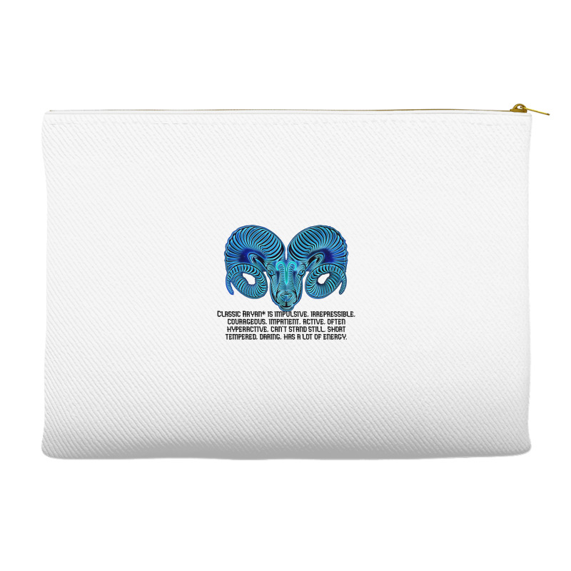 Zodiac Sign Of Aries Astrology Accessory Pouches | Artistshot