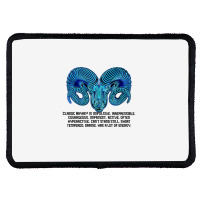 Zodiac Sign Of Aries Astrology Rectangle Patch | Artistshot