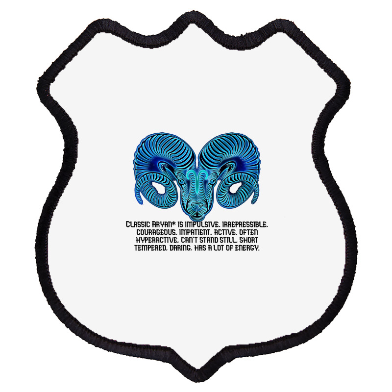 Zodiac Sign Of Aries Astrology Shield Patch | Artistshot