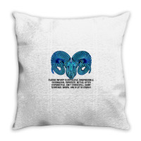 Zodiac Sign Of Aries Astrology Throw Pillow | Artistshot