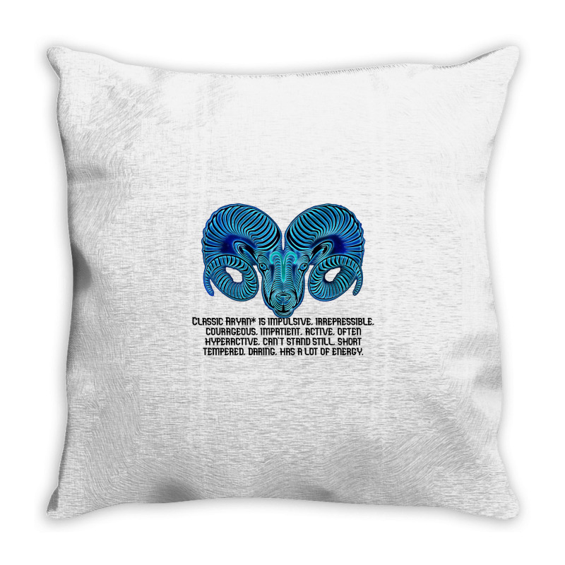 Zodiac Sign Of Aries Astrology Throw Pillow | Artistshot