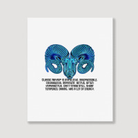 Zodiac Sign Of Aries Astrology Portrait Canvas Print | Artistshot