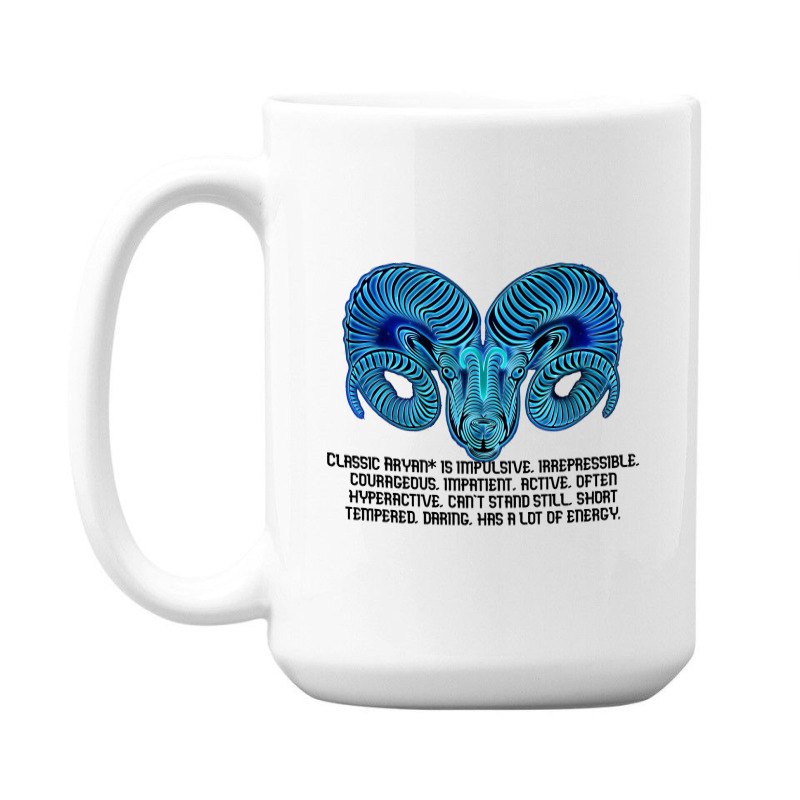 Zodiac Sign Of Aries Astrology 15 Oz Coffee Mug | Artistshot