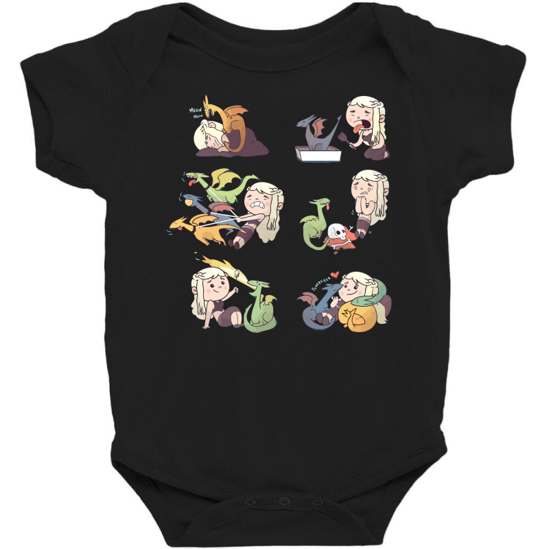 Crazy Dragon Lady Baby Bodysuit by abshato | Artistshot