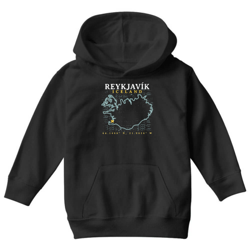 Iceland Reykjavik T Shirt Youth Hoodie by heartlytreleven | Artistshot