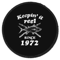 Fishing 50th Birthday Funny Fishings 50 Year Old Round Patch | Artistshot