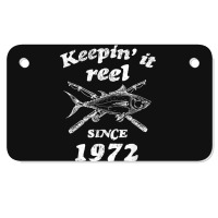 Fishing 50th Birthday Funny Fishings 50 Year Old Motorcycle License Plate | Artistshot