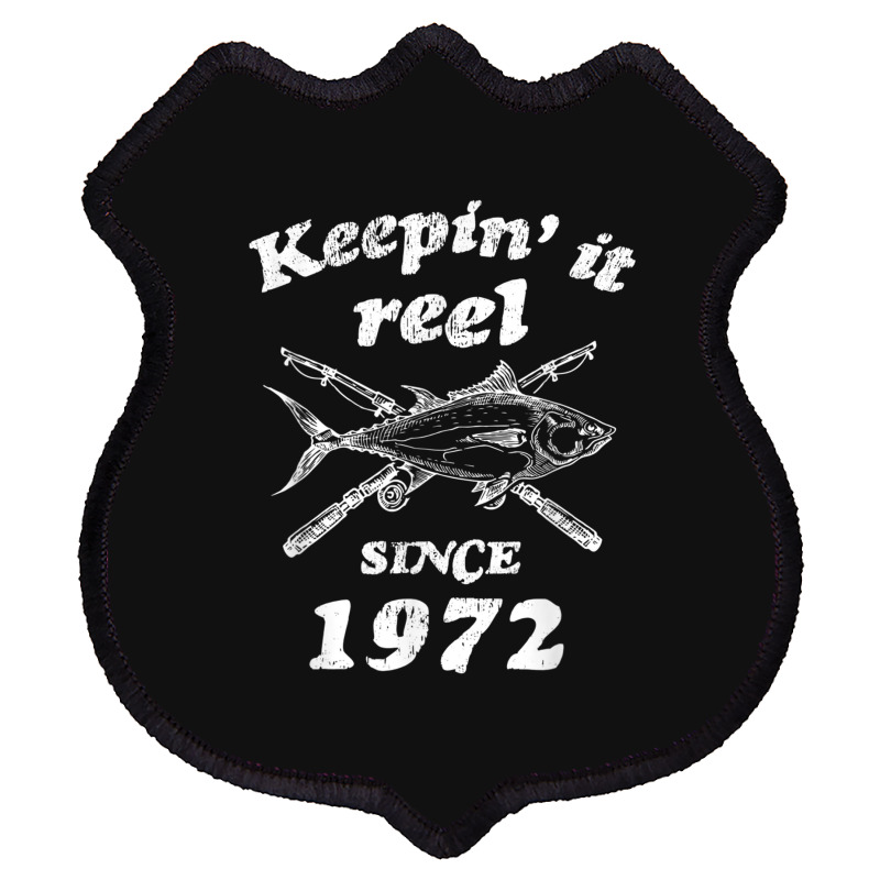 Fishing 50th Birthday Funny Fishings 50 Year Old Shield Patch | Artistshot