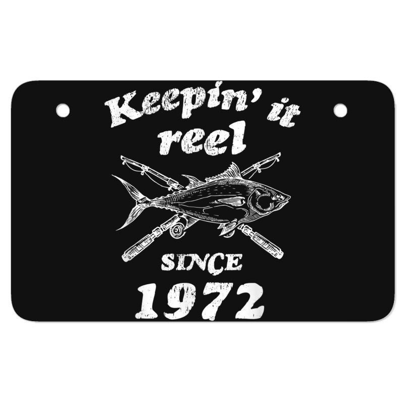 Fishing 50th Birthday Funny Fishings 50 Year Old Atv License Plate | Artistshot