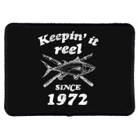 Fishing 50th Birthday Funny Fishings 50 Year Old Rectangle Patch | Artistshot