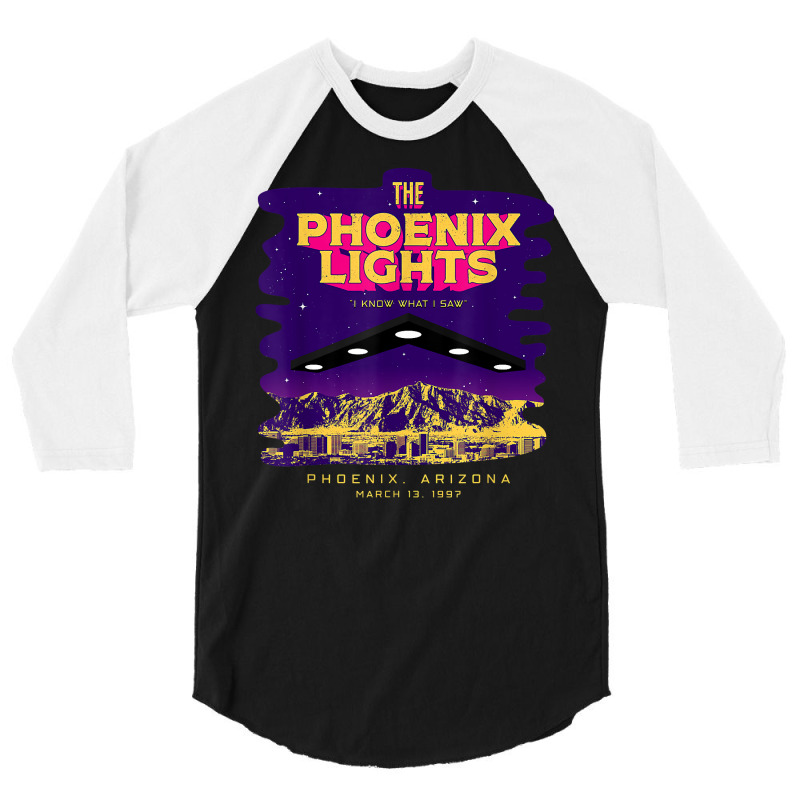 The Phoenix Lights Alien Believer Spaceship Ufo Men & Women T Shirt 3/4 Sleeve Shirt | Artistshot