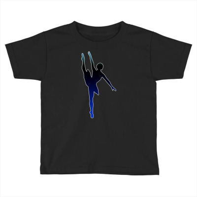 Dancer In Blue Toddler T-shirt Designed By Red Story