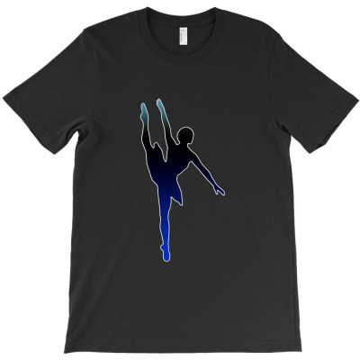 Dancer In Blue T-shirt Designed By Red Story