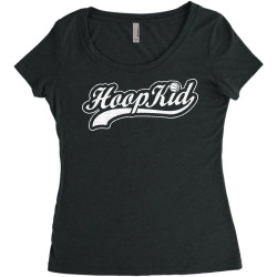 hoop kid script Women's Triblend Scoop T-shirt | Artistshot