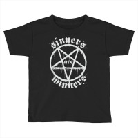 Sinners Are Winners Death Metal Satanist Pentagram Leviathan T Shirt Toddler T-shirt | Artistshot